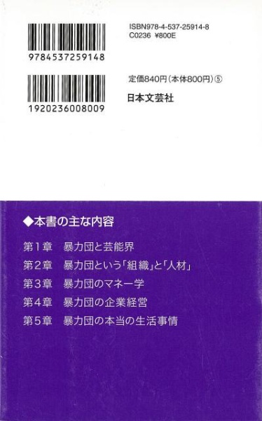 バーゲンブック】誰も知らない暴力団の経営学日文新 日本文芸社｜NIHONBUNGEISHA 通販 | ビックカメラ.com