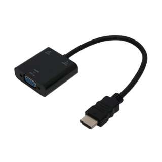 fϊA_v^ [HDMI IXX VGA] micro USBXd /3.5mm ubN HDA-DS01/BK [HDMIVGA /0.14m]