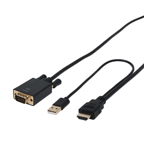 fϊP[u USB-AIXd ubN HDC-DS20/BK [HDMIVGA /2m]
