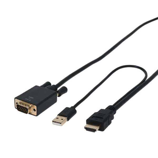 fϊP[u USB-AIXd ubN HDC-DS30/BK [HDMIVGA /3m]_1