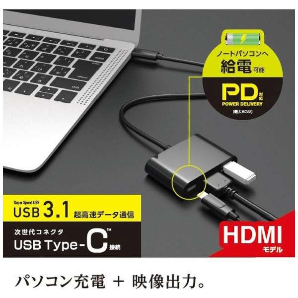fϊA_v^ [USB-C IXX HDMI /USB-A{USB-CXd /USB Power DeliveryΉ /60W] 4K(iPadOS/Mac/Windows11Ή) ubN DST-C13BK_8