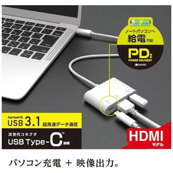 fϊA_v^ [USB-C IXX HDMI /USB-A{USB-CXd /USB Power DeliveryΉ /60W] 4K(iPadOS/Mac/Windows11Ή) zCg DST-C13WH_8