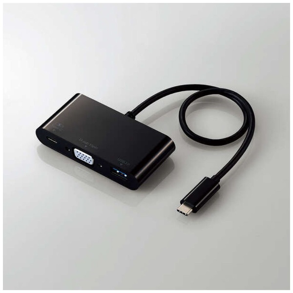 USB-C オス→メス VGA / USB-A / USB-C］USB PD対応 60W ドッキング