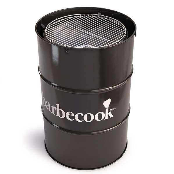 エドソン ドラム缶型バーベキューグリル(φ47.5×H89cm/ブラック