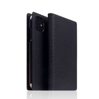 iPhone 12 mini 5.4C`Ή carbon leather case Black
