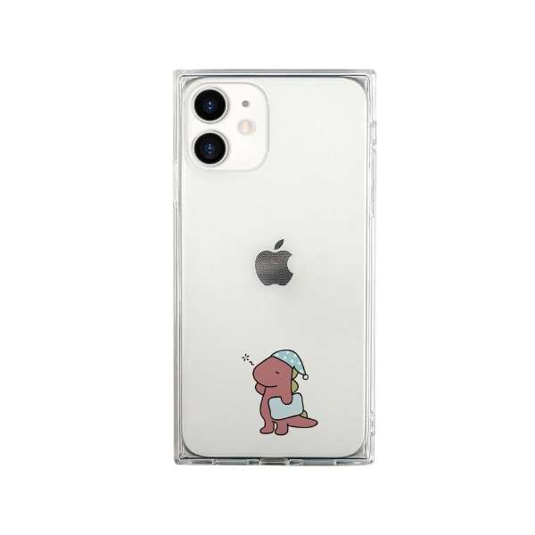 Iphone 12 12 Pro 6 1インチ対応ソフト スクエアケース 眠い ダイナソー ピンク Roa ロア 通販 ビックカメラ Com