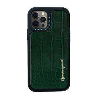 iPhone 12/12 Pro 6.1C`Ήleather Case@Green