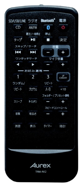 東芝 ハイレゾ対応SD/USB/CDラジカセ　Aurex TY-AK2