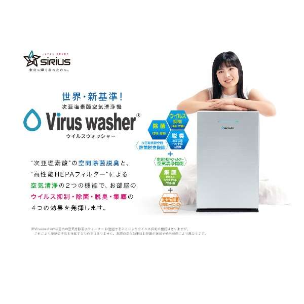 f_C@(^) Virus washer(ECXEHbV[) Vo[ SVW-AQA2000-S [KpF25 /őKp()F15 /PM2.5Ή]_3