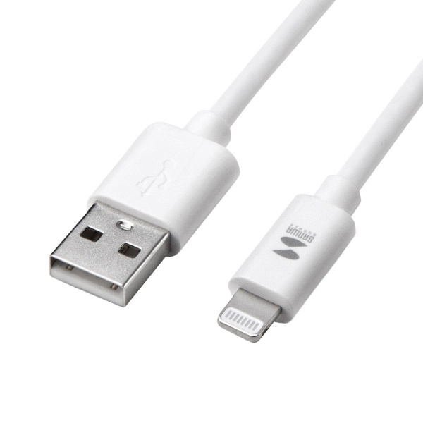 USB-A ⇔ Lightningケーブル [充電 /転送 /2m /MFi認証] ホワイト KB