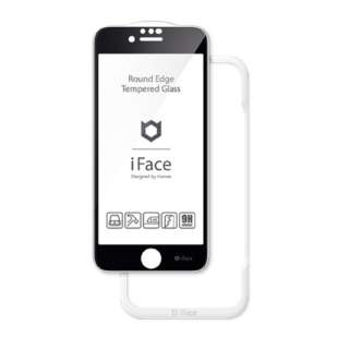 iPhoneSEi3E2j/8/7/6s/6p]iFace Round Edge Tempered Glass Screen Protector EhGbWKX ʕیV[g 41-890264 ubN