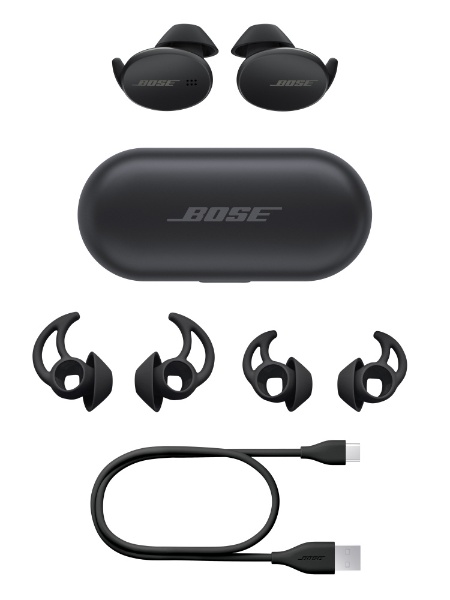 完全ワイヤレスイヤホン Bose Sport Earbuds Triple Black [リモコン