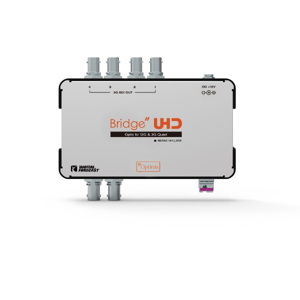4K UHD対応 12G-SDI/クワッド3G-SDI光延長器 受信機 Bridge UHD シルバー UHD_OSR [4K対応 /自動]