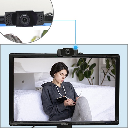 ウェブカメラ マイク内蔵 HIDISC HDEDG1-2M [有線]