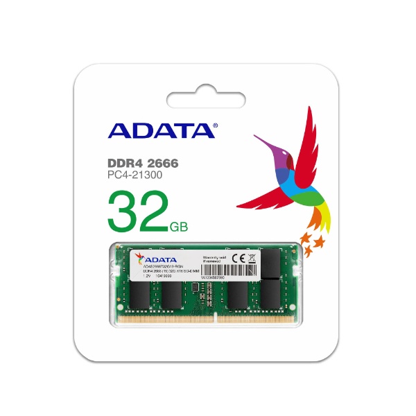 増設メモリ AD4S2666732G19-RGN [SO-DIMM DDR4 /32GB /1枚]