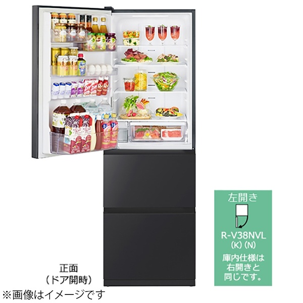 冷蔵庫 Vタイプ シャンパン R-V32NVL-N [3ドア /左開きタイプ /315L] [冷凍室 66L]《基本設置料金セット》