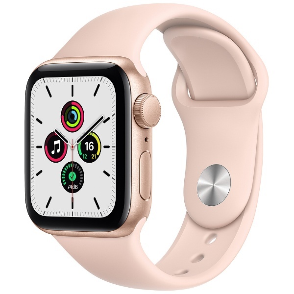 Apple Watch SE（GPSモデル）- 40mmゴールドアルミニウムケースとピンクサンドスポーツバンド レギュラー ゴールドアルミニウム  MYDN2J/A （第1世代） アップル｜Apple 通販