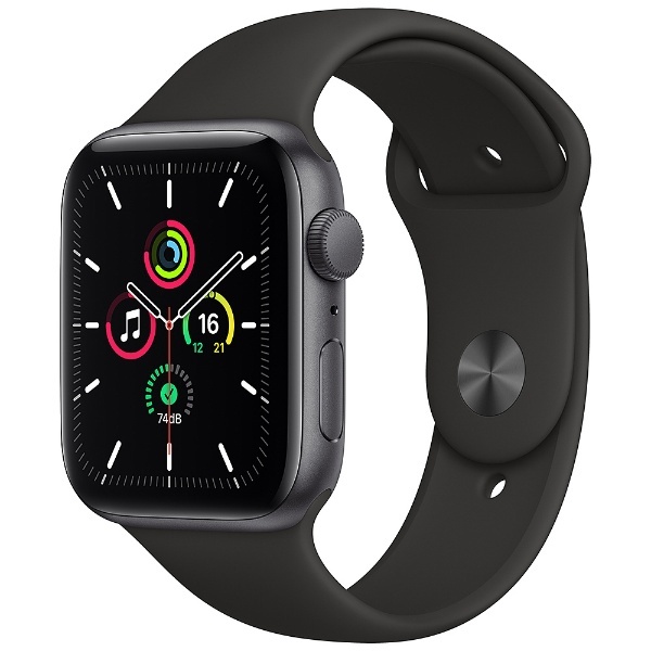 Apple Watch SE（GPSモデル）- 44mmスペースグレイアルミニウムケースとブラックスポーツバンド - レギュラー  スペースグレイアルミニウム MYDT2J/A （第1世代） アップル｜Apple 通販 | ビックカメラ.com