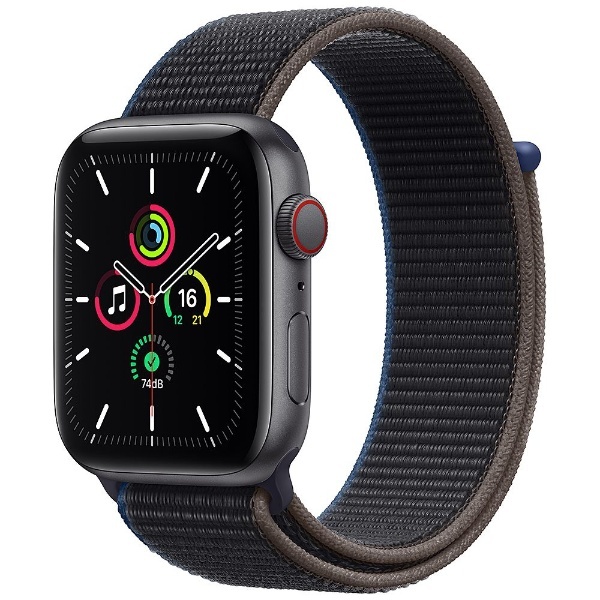 Apple Watch SE（GPS Cellularモデル） 44mm スペースグレイアルミニウムケースとチャコールスポーツループ  MYF12J/A （第1世代） アップル｜Apple 通販