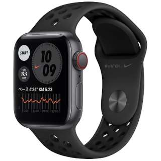 Apple Watch Nike SEiGPS + Cellularfj- 40mmXy[XOCA~jEP[XƃAXTCg/ubNNikeX|[coh - M[ Xy[XOCA~jE MG013J/A i1j