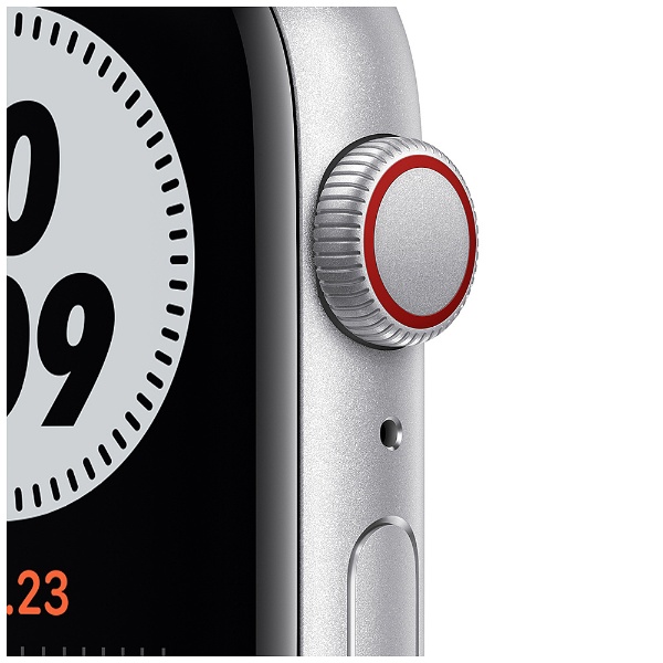 Apple Watch Nike SE（GPS + Cellularモデル）-  44mmシルバーアルミニウムケースとピュアプラチナム/ブラックNikeスポーツバンド - レギュラー シルバーアルミニウム MG083J/A  （第1世代）