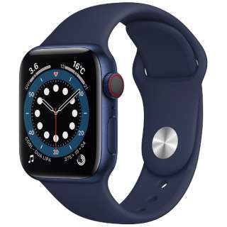 Apple Watch Series 6iGPS + Cellularfj- 40mmu[A~jEP[XƃfB[vlCr[X|[coh - M[ u[A~jEP[X M06Q3J/A