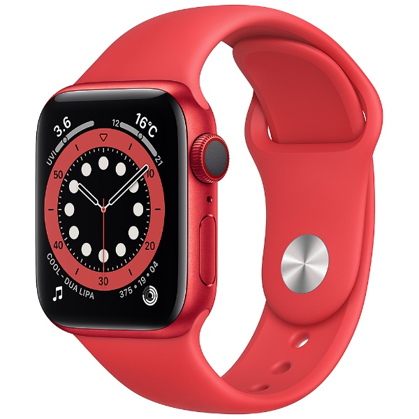 Apple Watch Series 6（GPS + Cellularモデル）- 40mm  （PRODUCT）REDアルミニウムケースと（PRODUCT）REDスポーツバンド - レギュラー REDアルミニウム M06R3J/A
