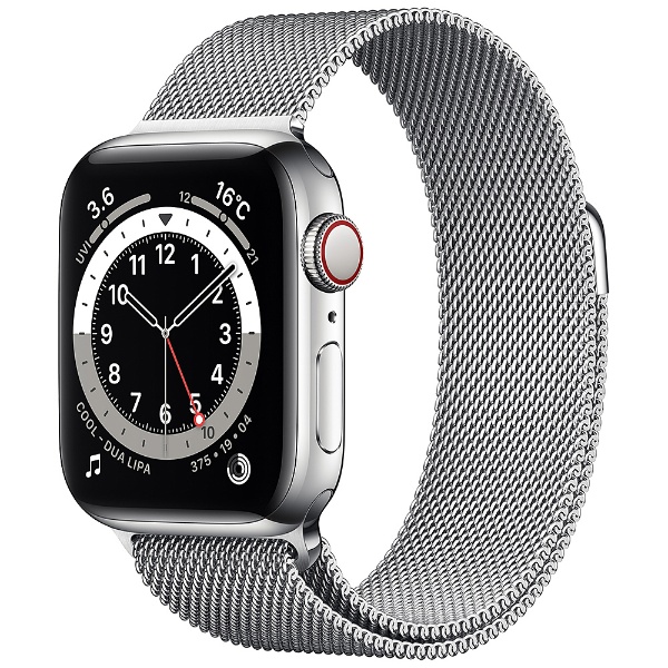 ビックカメラ.com - Apple Watch Series 6（GPS + Cellularモデル）-  40mmシルバーステンレススチールケースとシルバーミラネーゼループ シルバーステンレススチール M06U3J/A