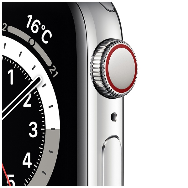Apple Watch Series 6（GPS + Cellularモデル）- 40mmシルバー