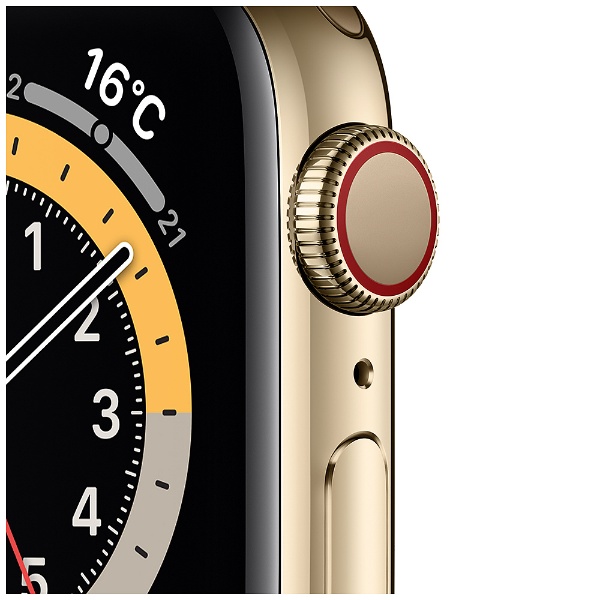 Apple Watch Series 6（GPS + Cellularモデル）- 40mmゴールドステンレススチールケースとゴールドミラネーゼループ  ゴールドステンレススチール M06W3J/A