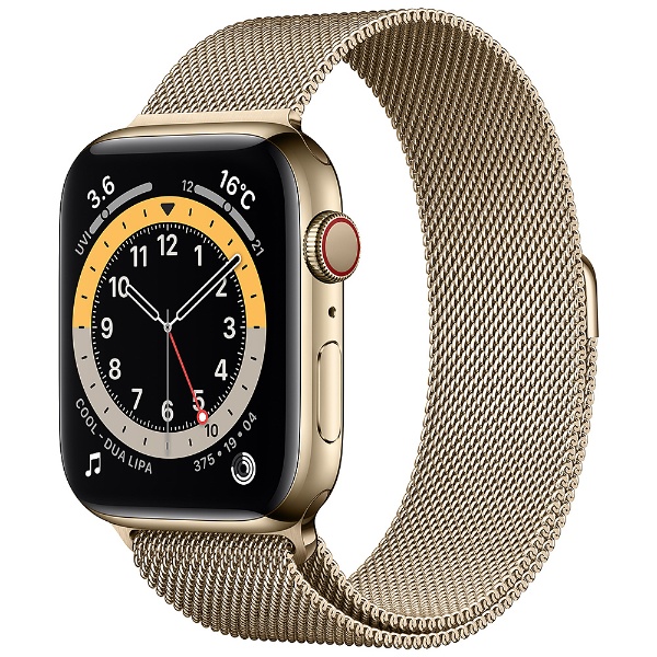 Apple Watch Series 6（GPS + Cellularモデル）- 44mmゴールドステンレススチールケースとゴールドミラネーゼループ  M09G3J/A