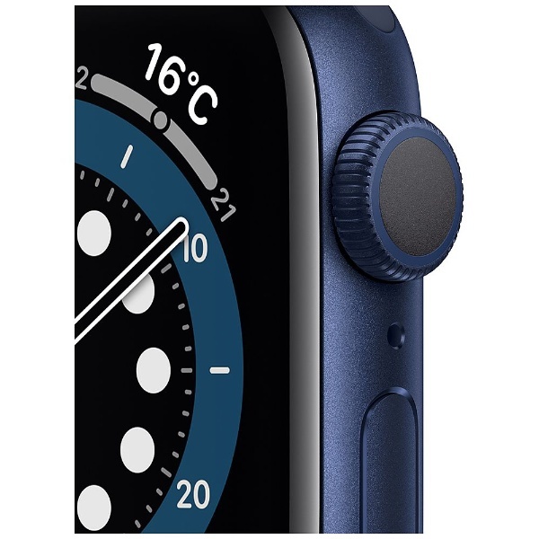 Apple Watch Series 6�ｼ�GPS繝｢繝�繝ｫ�ｼ�- 40mm繝悶Ν繝ｼ繧｢繝ｫ繝溘ル繧ｦ繝�繧ｱ繝ｼ繧ｹ縺ｨ繝�繧｣繝ｼ繝励ロ繧､繝薙�ｼ繧ｹ繝昴�ｼ繝�繝舌Φ繝� 繝ｬ繧ｮ繝･繝ｩ繝ｼ  MG143J/A 繧｢繝�繝励Ν�ｽ廣pple 騾夊ｲｩ