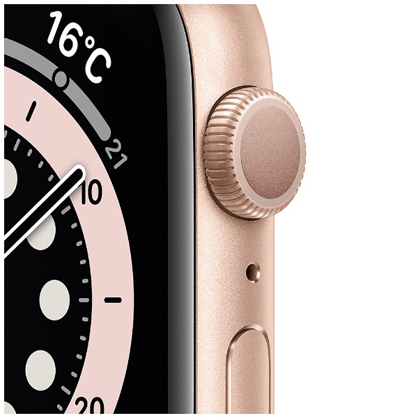 Apple Watch Series 6（GPSモデル）- 44mmゴールドアルミニウムケースとピンクサンドスポーツバンド - レギュラー  ゴールドアルミニウム M00E3J/A