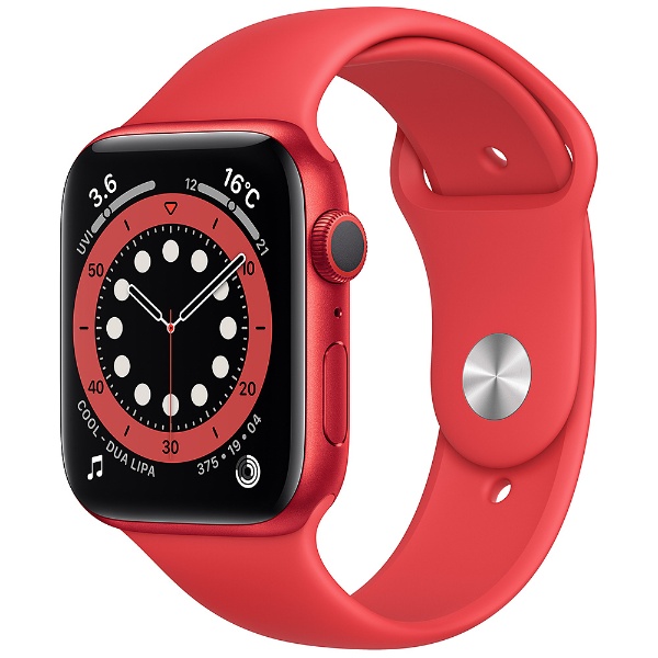 ビックカメラ.com - Apple Watch Series 6（GPSモデル）- 44mm  （PRODUCT）REDアルミニウムケースと（PRODUCT）REDスポーツバンド - レギュラー REDアルミニウム M00M3J/A