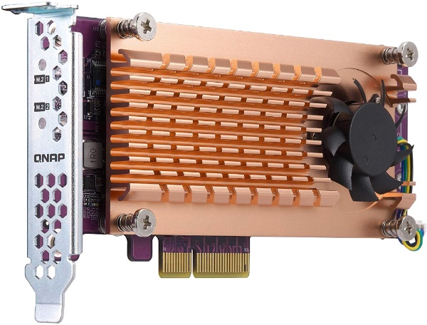 QNAP NAS用 拡張カード Dual M.2 22110/2280 PCIe NVMe SSD QM2-2P 
