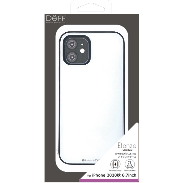 iPhone 12 Pro Max 6.7бHYBRID CASE Etanze / ϥ֥åȥ  ض饹TPUʣǺॱ 磻쥹㡼㡼б ۥ磻 DCS-IPE20LWH