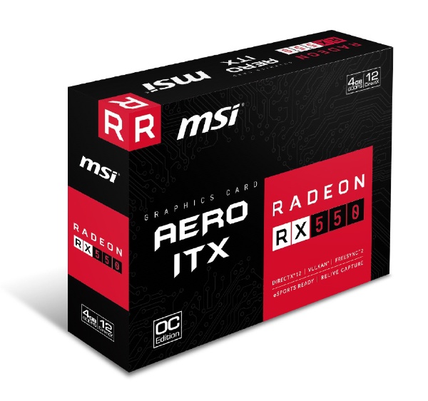 msi製 RADEON RX 550 4GB