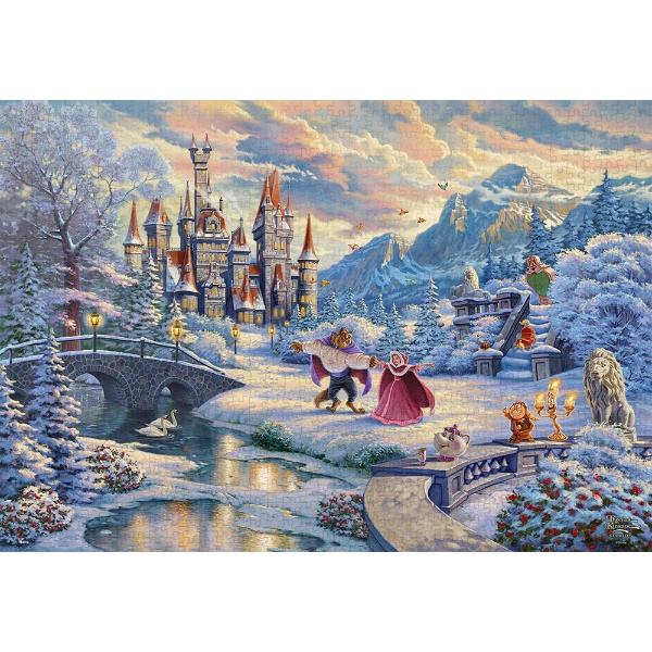  ジグソーパズル Dｰ1000-072 Beauty and the Beast's Winter Enchantment