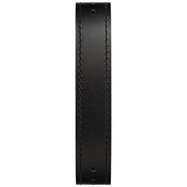 【wena3専用のアクセサリー】wena 3 leather band 18mm Premium Black ブラック WNW-CB2118/B