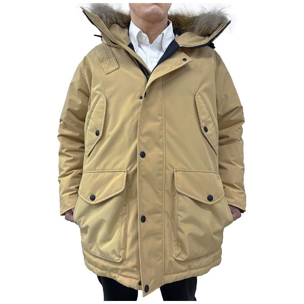 男女兼用 ダウンジャケット ARCTIC EXPLORER Unisex parka BELUGA(Mサイズ/Sand)  【処分品の為、外装不良による返品・交換不可】