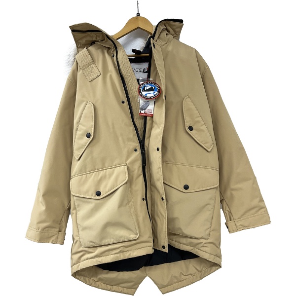 男女兼用 ダウンジャケット ARCTIC EXPLORER Unisex parka BELUGA(Mサイズ/Sand)  【処分品の為、外装不良による返品・交換不可】