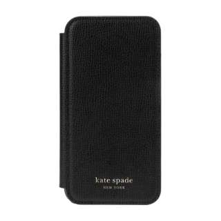 iPhone 12 mini 5.4C`Ή KSNY Folio Case ubN KSIPH-167-BLKC