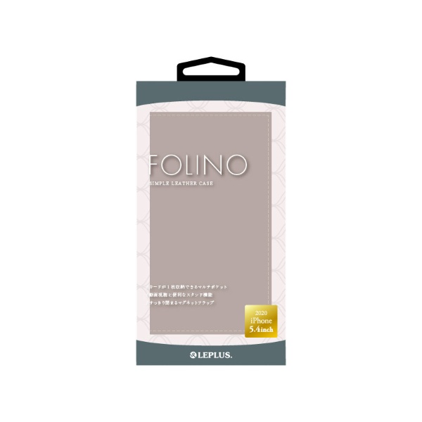 iPhone 12 mini 5.4б PU쥶եåץ FOLINO ֥饦 LP-IS20FLNLBR