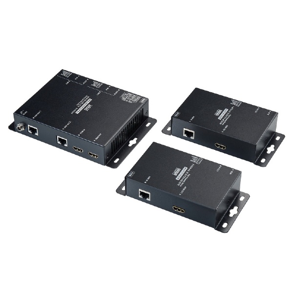 HDMIエクステンダー [送信機 /受信機 /2分配 /PoE対応] VGA-EXHDPOE3