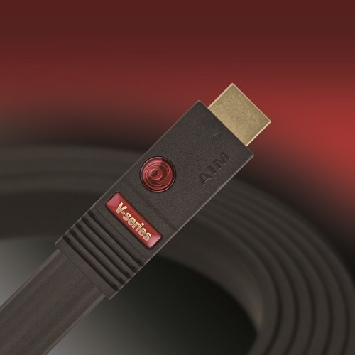 エイム電子 HDMIケーブル ブラック [1m HDMI⇔HDMI フラットタイプ 4K