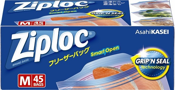 Ziploc（ジップロック）フリーザーバッグ M 45枚 旭化成ホームプロダクツ｜Asahi KASEI 通販 | ビックカメラ.com