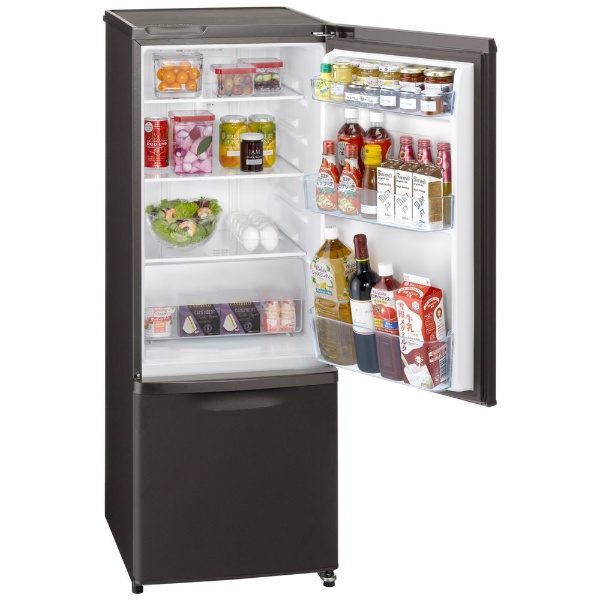 冷蔵庫 パーソナルタイプ マットビターブラウン NR-B17DW-T [2ドア /右開きタイプ /168L] [冷凍室 44L]