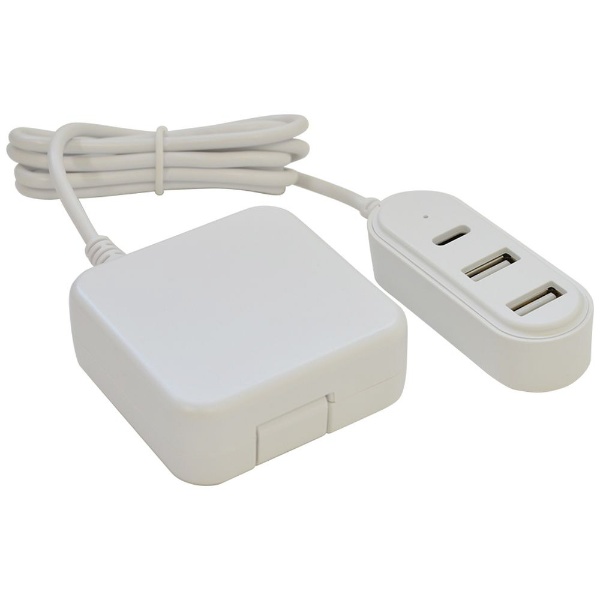 AC - USB充電器 タブレット スマホ対応 3.4A 3ポート：USB-C ホワイト USB-Aｘ2 R12AC2A1C3A01WH 卓出 SALE 63%OFF 1.2m