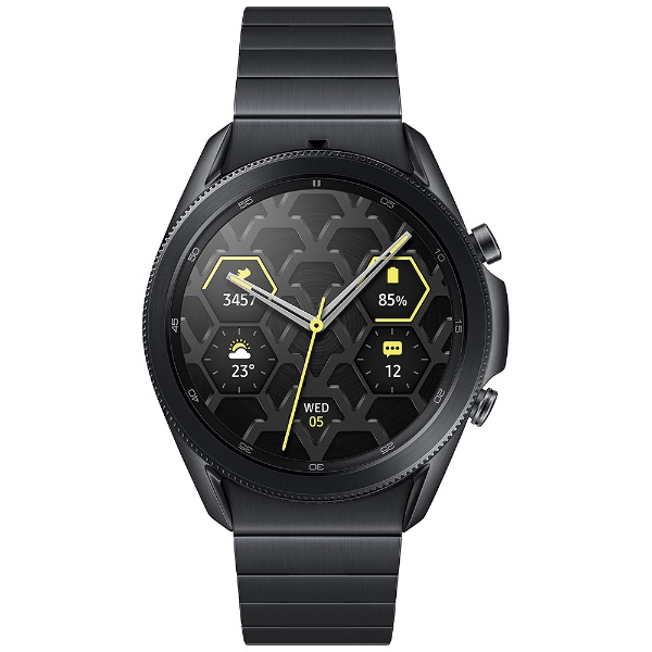 SM-R840NTKAXJP スマートウォッチ Galaxy Watch3 45mm チタン ミスティックブラック  【処分品の為、外装不良による返品・交換不可】