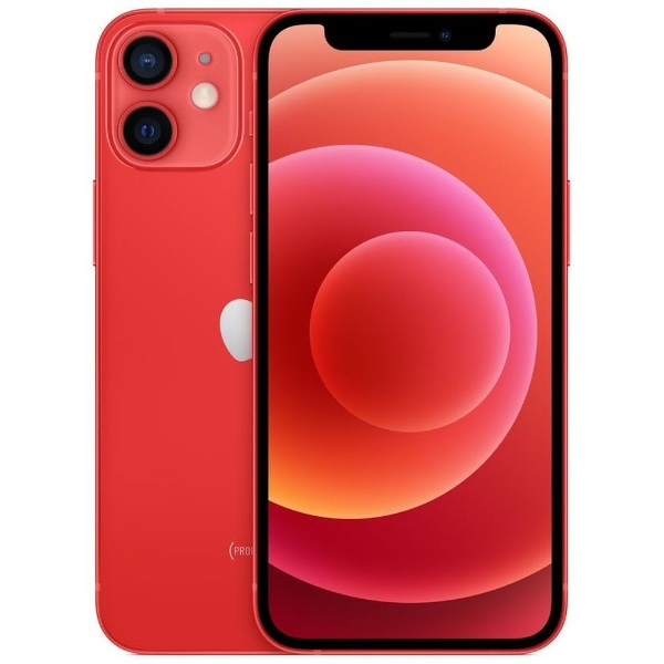 SIMフリー】iPhone 12 mini A14 Bionic 5.4型 ストレージ：64GB デュアルSIM（nano-SIMとeSIM）  MGAE3J/A （PRODUCT）RED アップル｜Apple 通販